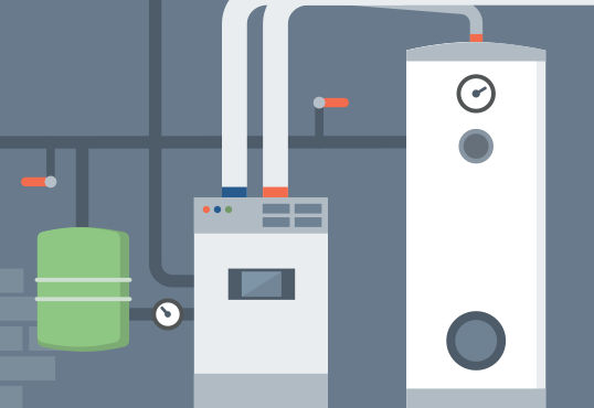 Иллюстрация системы водонагревателя